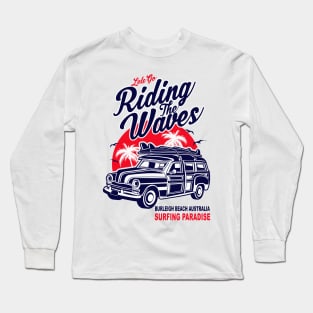 Burleigh Beach Australia Surfing Paradise Long Sleeve T-Shirt